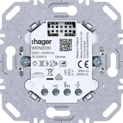 Hager Universal Tastdimmer, Dimmer 1-fach (R,L, C, LED)