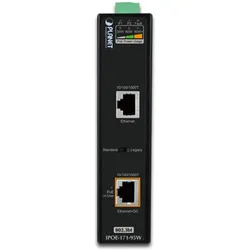 Planet IPOE-171-95W (2 Ports), Netzwerk Switch, Blau, Schwarz