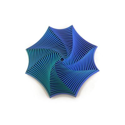 Youfap Market Fidget Octagonal Toy, 3D Printing Geometric Illusion, Sensory Stress Relief Toy For Parties blue