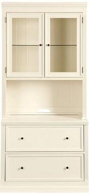 Tuscan File Console and Hutch - Off White - Ballard Designs