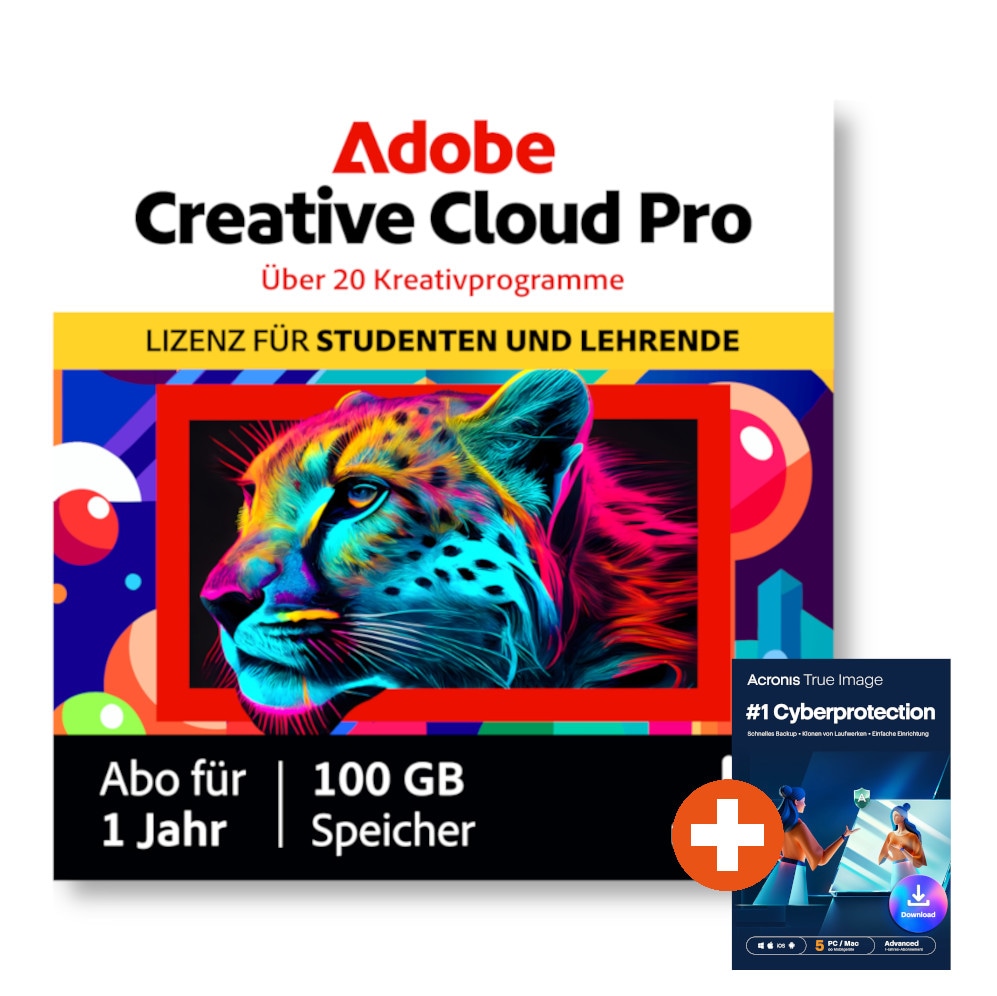 Adobe Creative Cloud Pro | Studenten & Lehrer | Download & Key | inkl. Acronis True Image 65303877