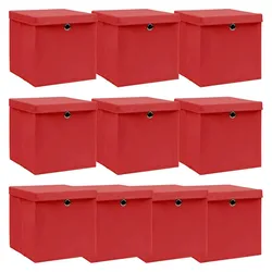 vidaXL, Aufbewahrungsbox, Valenen (10 Stück) (10x, 32 x 32 x 32 cm)