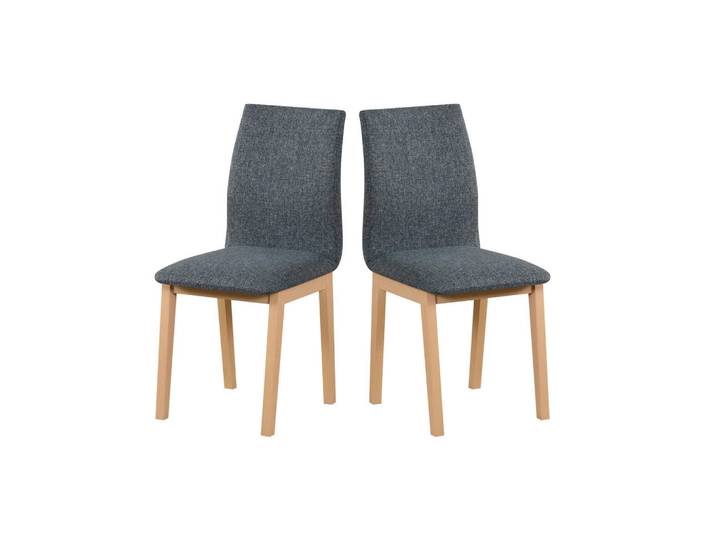 Leaf Design Stuhl 2er Luna 1 sonoma, Sonoma Eiche, Holz, Echtholz,Buche, Holz Optik, 43x94x40 cm, Esszimmer, Stühle