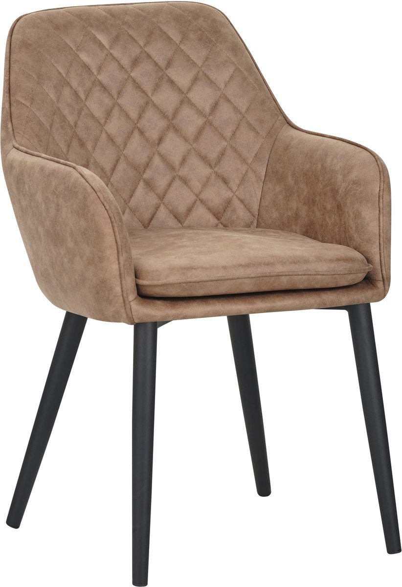 Colenis Jay Eetkamerstoel Set van 6 Wood Microfiber met armleuning