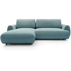 ECKSOFA ZEST Blau Geflochtener Stoff mit Schlaffunktion