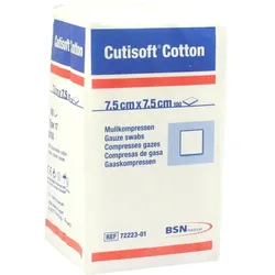 Cutisoft Cotton Kompressen 7.5x7.5cm Unsteril 100 ST