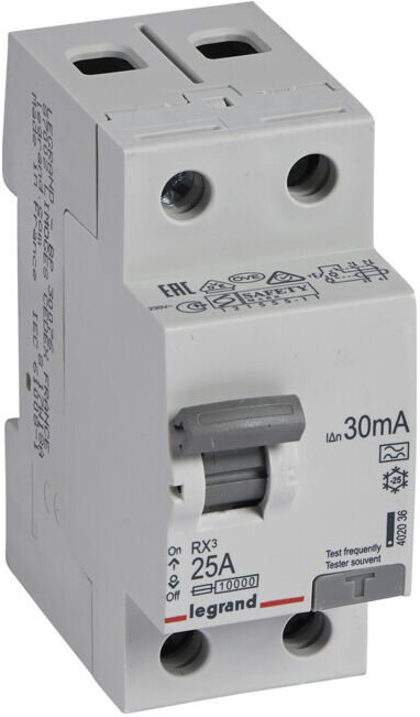 Legrand Disjoncteur différentiel 25A 2 pôles 30mA (402036)