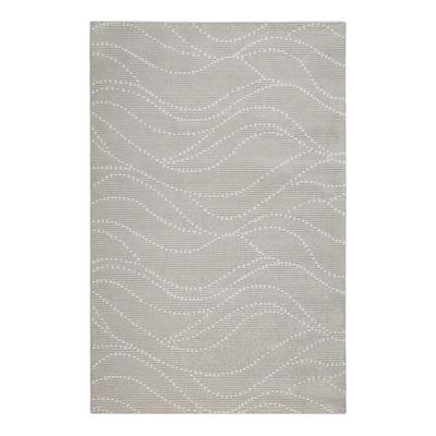 Teppich ESPRIT "Selena", grau (beige), B:120cm H:12mm L:170cm, Polypropylen, Teppiche, Teppich, Kurzflorteppich, gewebt, Punkte, modern, abstrakt, trendig, wellig