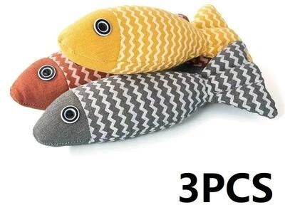 Inspire Essentials FinKick Catnip Fish Kicker Toy Set a