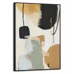 LEINWAND Bilder mit Rahmen - Farbe - Abstrakt - Farben - 60x80