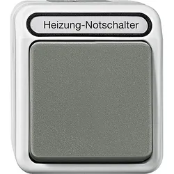 Merten Heizungs-Notschalter 2-polig, lichtgrau MEG3449-8029