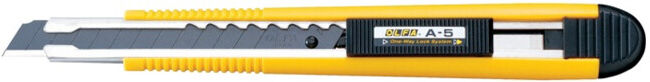 Cutter l. de lames 9 mm L. 150 mm OLFA ; Heinz Hesse (AL A5)