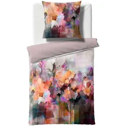 fleuresse Satin-Bettwäsche Bed Art S 135 x 200 cm Satin Bunt