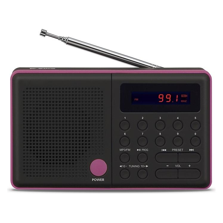 Elta Radio Pliszka USB, FM black (FM, Radio Frequency (RF)) (5907727028131)