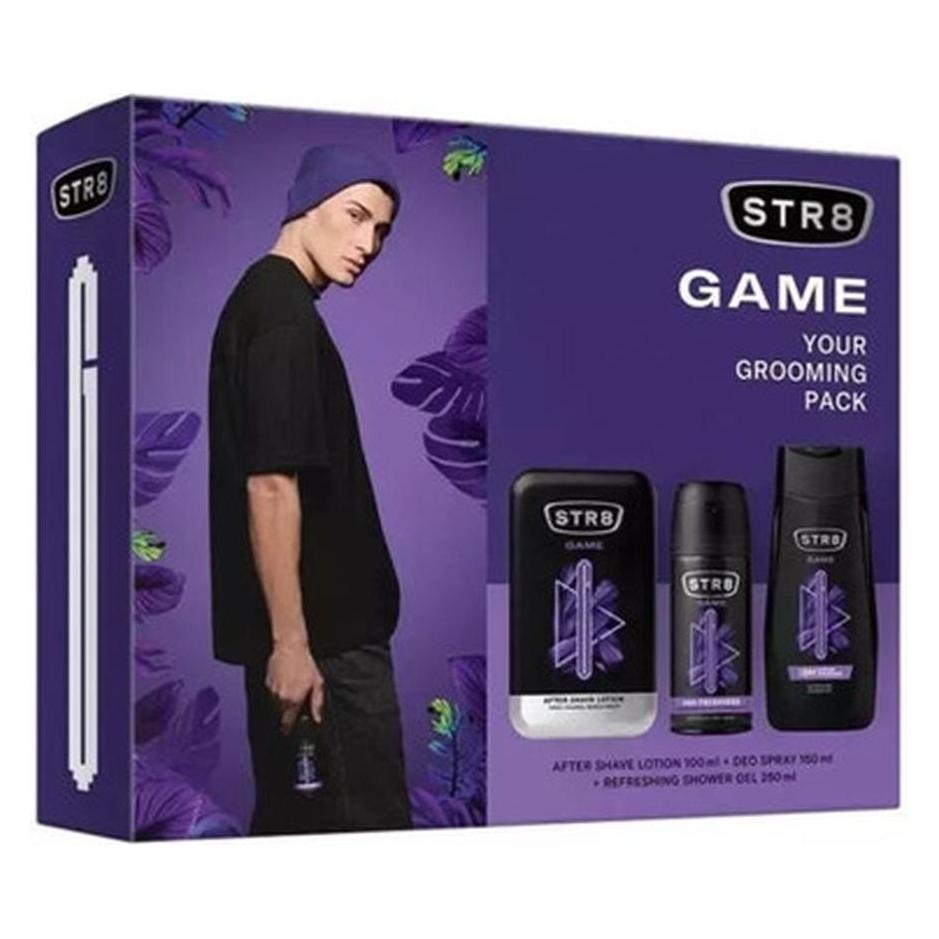 Str8 GAME ASL 100ml mit Deodorant 150ml und Duschgel 250ml (Körperpflegeset) (50002559)