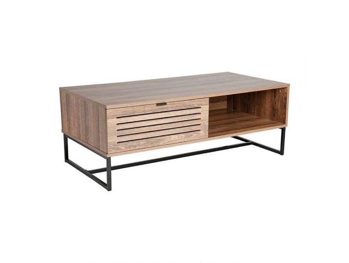 Table basse bois pieds métal