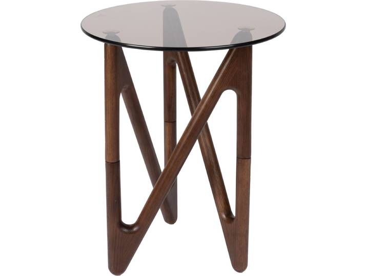 Dutchbone Naia Bijzettafel Rond 40 cm Hout Bruin