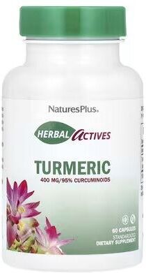 NaturesPlus Herbal Actives Turmeric 60 Capsules
