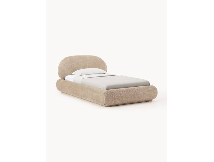 Lit matelassé en peluche-bouclette Alba
