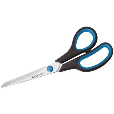 Westcott Universalschere SoftGrip 21 cm schwarz/blau Packung mit 12 Stück