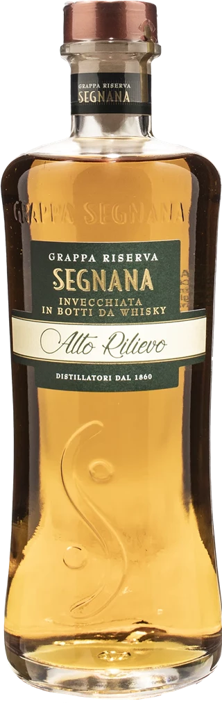 Segnana (Gruppo Lunelli) Segnana Grappa Riserva Alto Rilievo Invecchiata in Botti da Whisky 0.7L
