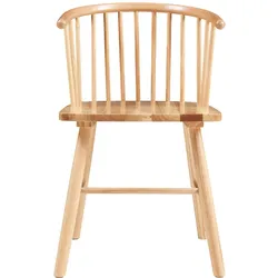 En.Casa, Stühle, Esszimmerstuhl Stami 2er Set Holz Natur (2x)