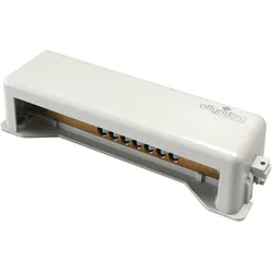Offgridtec Erdungsschiene Potentialausgleichsschiene plombierbar 9 Anschlüsse bis 25 mm2 grau