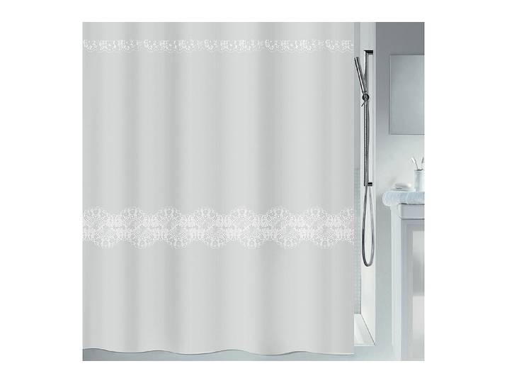 Spirella Duschvorhang Spitze Weiss 240 × 180 cm