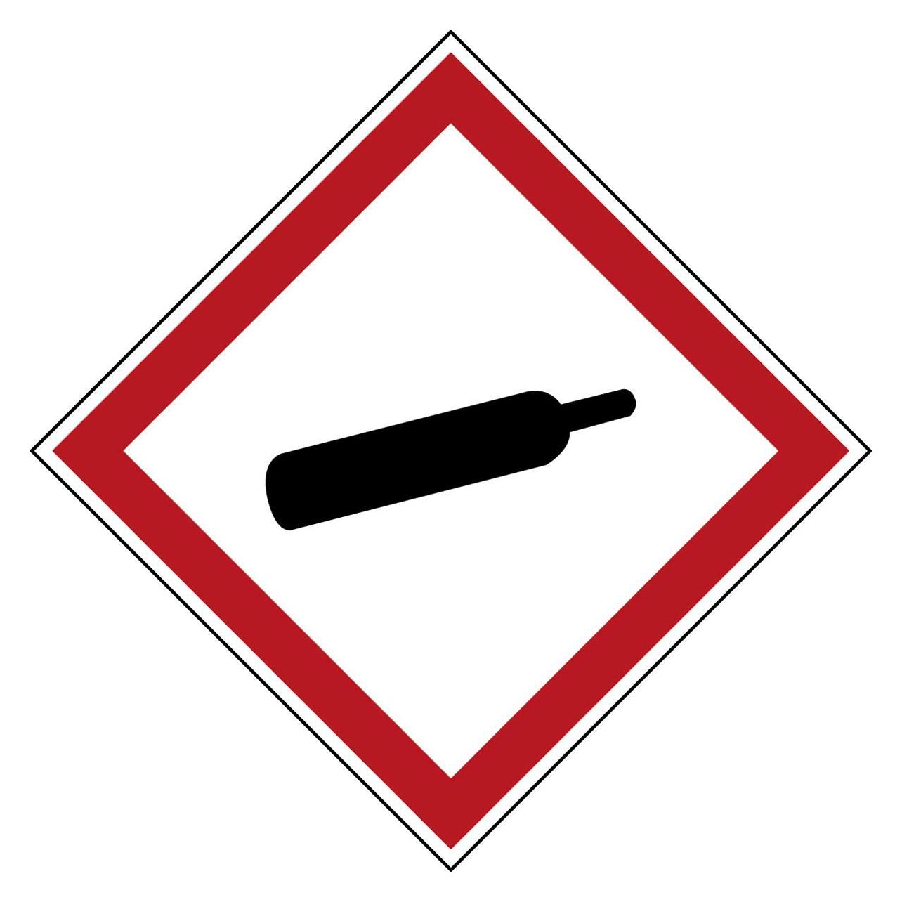 Brady GHS-Piktogramme - Unter Druck stehende Gase (PIC 1804-70*70-B7541-CRD)