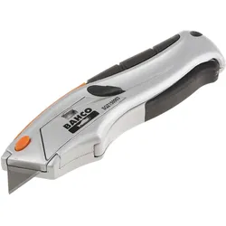 Bahco, Cutter, Mini-Cuttermesser mit automatischem Klingeneinzug und Kunststoffgriff, 170 mm (Cutter)