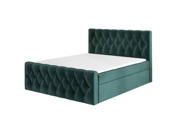 A&J MöbelLand GmbH Boxspringbett ARI mit 2 Bettkästen und Topper. (Boxspringbett mit Bettkasten und gepolstertem Kopfteil. Inclusive Topper!, Kostenlose Lieferung! TOP ANGEBOT), Länge 216 cm Höhe 106 cm