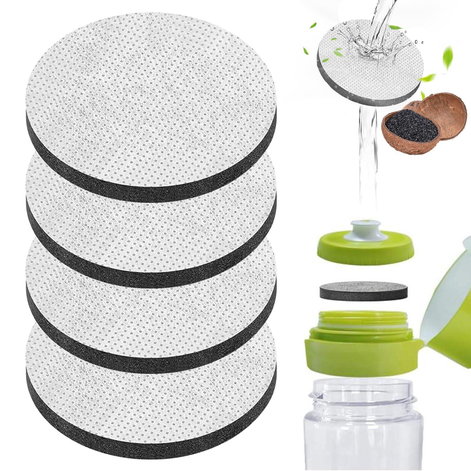 Dripio Waterfilter set van 4 stuks voor drinkflessen, vermindert PFAS en chloor