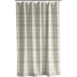 Tartan Duschvorhang 180 x 200 cm beige