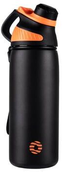Uplifted Trends Thermos Stainless Steel Water Bottle With Magnetic Lid Leak Proof Double Wall Vacuum Flask For Sports & Outdoors black