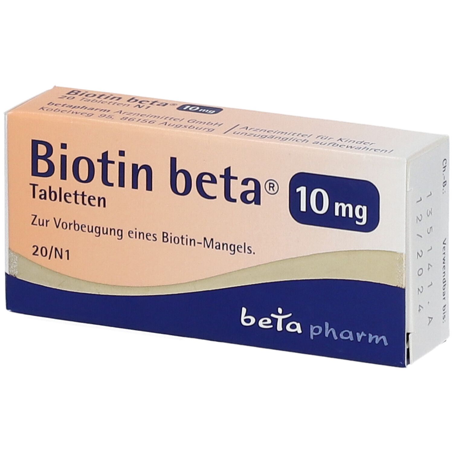Biotin Beta 10 mg Tabletten 20 St