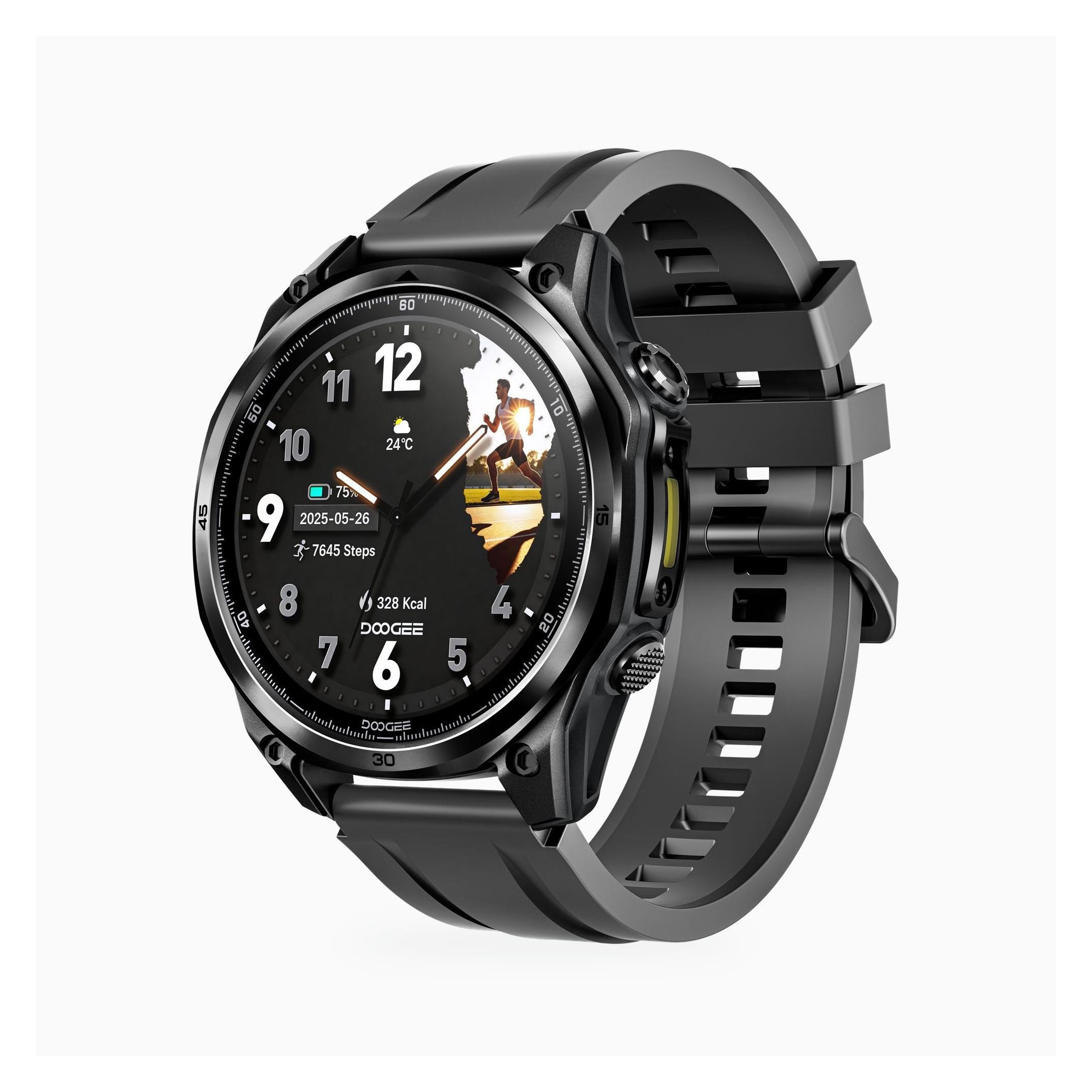 Doogee Anywise W1 Lite 5ATM water-resistant smartwatch Black (36.32 mm) (DGR01-CP002-01)