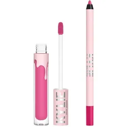 Kylie Jenner, Lippenstift + Lipgloss, Kylie Cosmetics Set Velvet Liquid Lipstick + Lip Liner (306 Say No More)