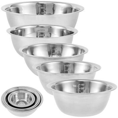 Inspired Finds Stainless Steel Mixing Bowl Set Stainless Steel Mixing Bowl Set