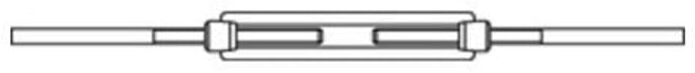 DIN 148 Spannschlösser Stahl SP AE M 10 galvanisch v ; Industrial Quality Supplies (014800140100000)