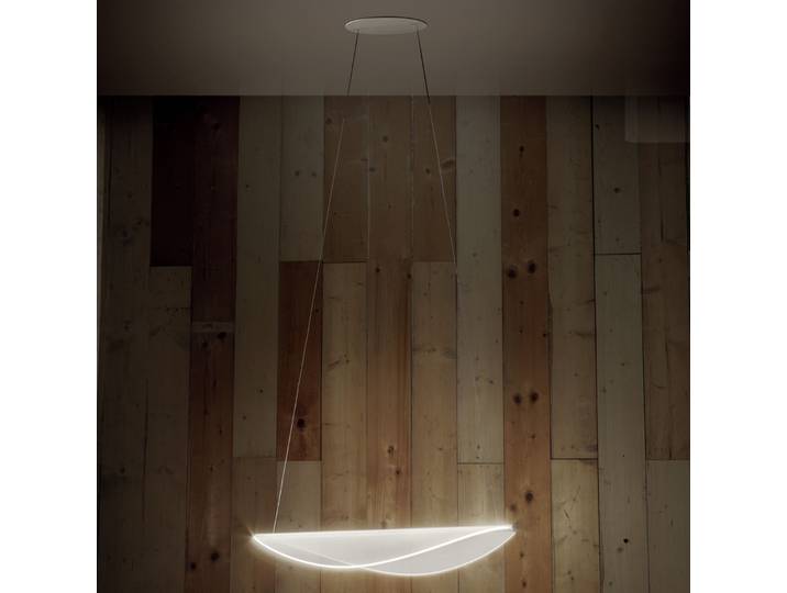 Suspension LED Diphy, longueur 53,6 cm, blanc - Stilnovo - Salon / séjour - Design - Plastique - À ampoule unique