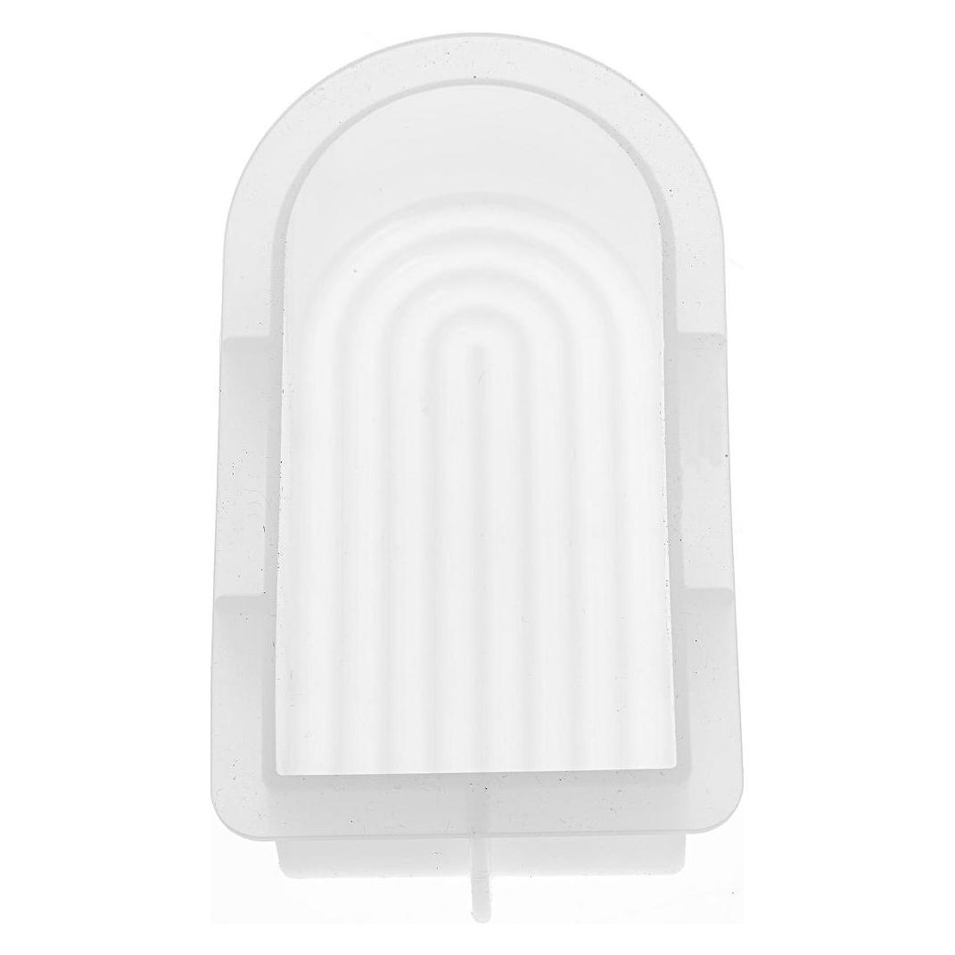 Glorex Silikon Kerzengiessform "Bogen" mit Docht und Dochtnadel (6 x 3.70 x 4.20 cm) (69732090)