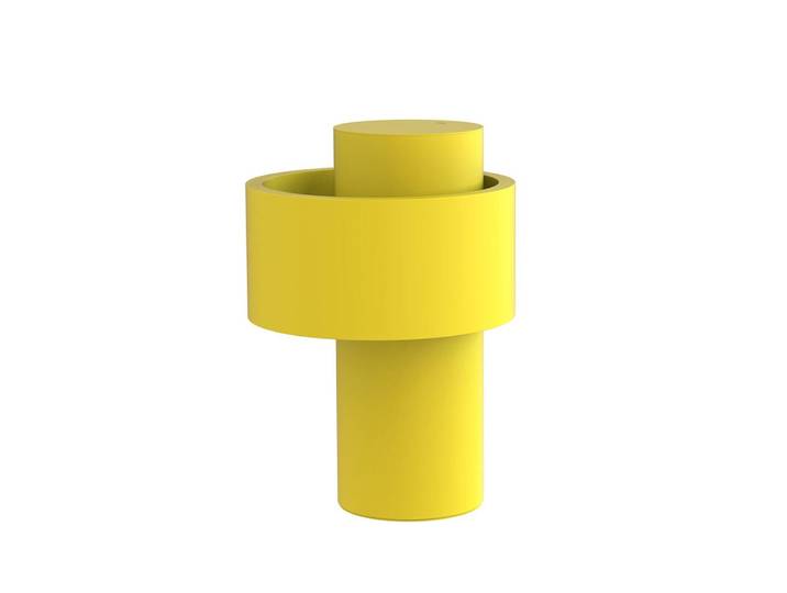 TOOY lampe de table portative NASTRO 563.34 (Jaune citron - Aluminium)