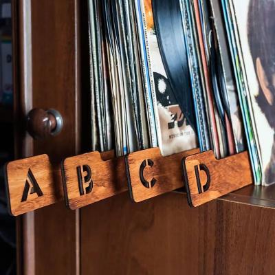 LightInthebox 26pcs Vinyl Record Dividers, Alphabetical Vinyl Record Storage Dividers A-Z, 26 Record Rack Organization Guides, Album Box Collection Bins for Music Lovers