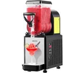 VEVOR Slush-Eis-Maschine 6 L, Gewerbeliche Eismaschine mit Selbstreinigungsfunktion, Margarita-Maschine für Restaurants Bars und Partys, Slushy Machine Geeignet für Slush-Eis Margaritas Milchshakes