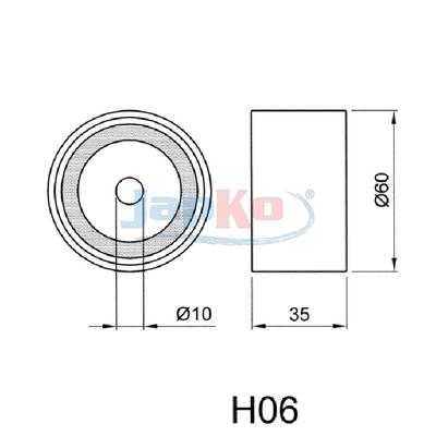 JAPKO Riemenspanner, Zahnriemen 45h06 für KIA HYUNDAI