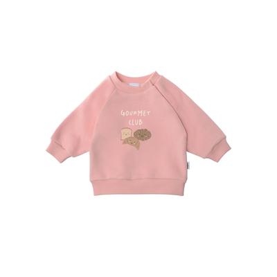 Sweatshirt LILIPUT "Gourmet Club", Mädchen, Gr. 62/68, rosa, 80% Baumwolle, 20% Polyester, bedruckt, normal, Rundhals, Sweatshirts Sweatshirt, mit niedlichem Frontprint