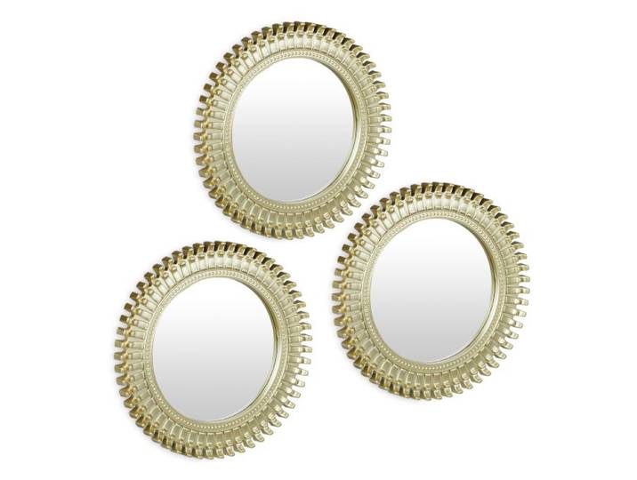 Relaxdays Wandspiegel set van 3 rond