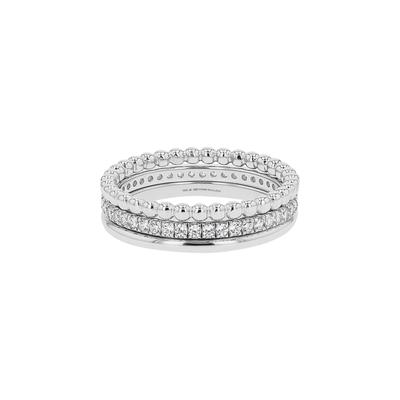 Ring-Set TOM TAILOR "Multipack Schmuck Geschenk Silber 925" Gr. 60, silberfarben, kristallweiß, Fingerringe, Damen, 60, Silber 925 (Sterlingsilber), 5,5mm, mit Zirkonia (synth.)