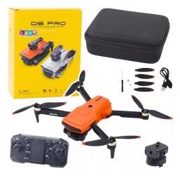 Lean Toys Leantoys Drohne D6 PRO Dual HD LED Kamera orange (66583495)