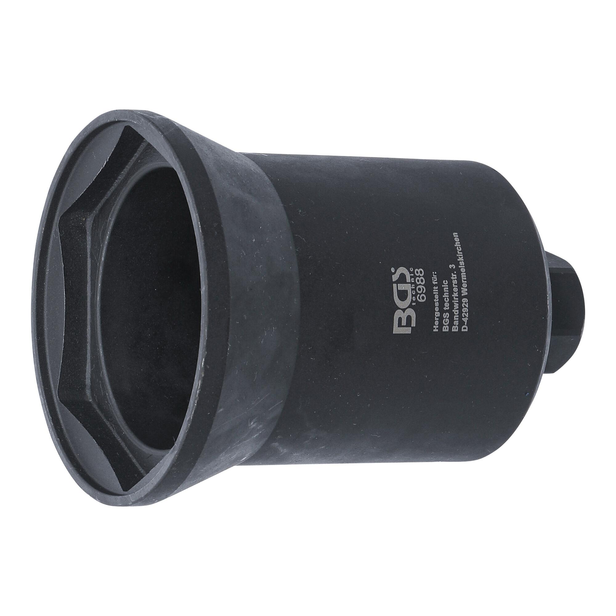 BGS Achsmuttern-Schlüssel Sechskant für Mercedes-Benz Anhängerachse SW 95 mm ; BGS technic (6988)